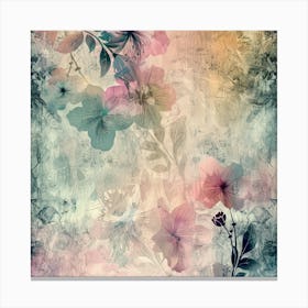 Floral Background Stock Photo Canvas Print