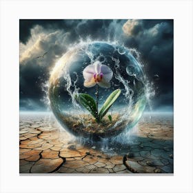 Water Sphere Canvas Print