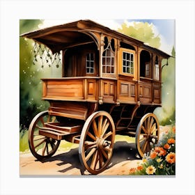 Old Wagon Canvas Print
