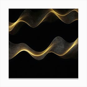 Golden Waves Canvas Print