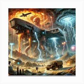 Vxs 8 Venusian Tempest Deadly Weather Conditions Converted Canvas Print