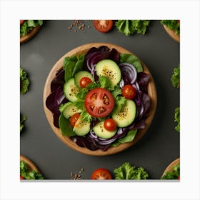 Unique Design Pictures Of Salad 3 Canvas Print