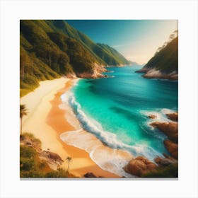 Sunset Beach - Beach Stock Videos & Royalty-Free Footage Canvas Print