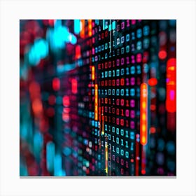 Abstract Image Of A Computer Screen Canvas Print