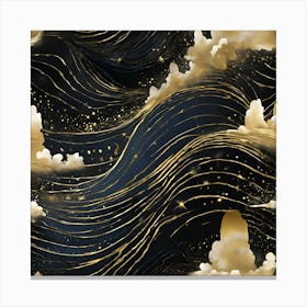 Gold Clouds In The Sky Canvas Print