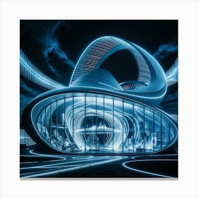 Futuristic Building Canvas Print