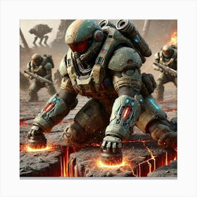 Flame Guardians Terrain Adaptability Canvas Print