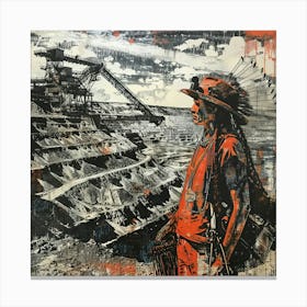 'Indian Miner' Canvas Print