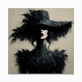 A mysterious woman 2 Canvas Print