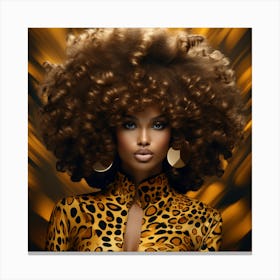 Afro Hair 9 Canvas Print