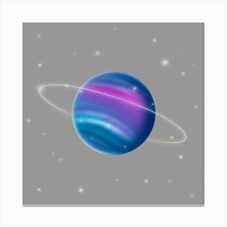 Uranus Square Canvas Print