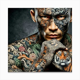 Creative Male Portrait 4 Canvas Print