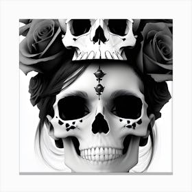 Lady of The Dead Canvas Print