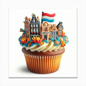 Amsterdam Cupcake 1 Canvas Print