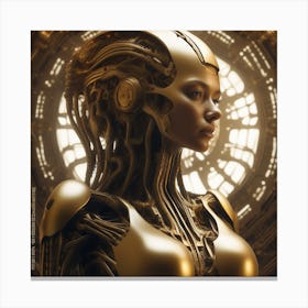 Futuristic Woman 35 Canvas Print