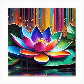 Lotus Flower 60 Canvas Print