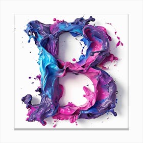 Letter B 9 Canvas Print