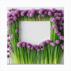 Frame Of Flowers 5 Canvas Print