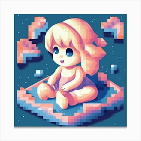 Pixel Art 10 Canvas Print