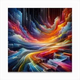 Abstract Painting Canvas Print