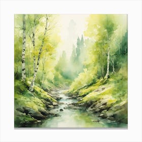 springtime stream Canvas Print