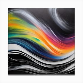 Rainbow Wave Canvas Print