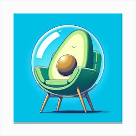 Avocado Chair Canvas Print
