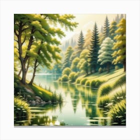 Landscape Painting 240 Canvas Print
