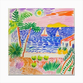 Seascape Dream Matisse Style 1 Canvas Print
