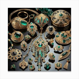 Emeralds 1 Canvas Print