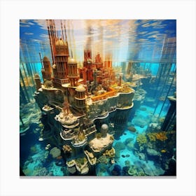 Underwater City Canvas Print