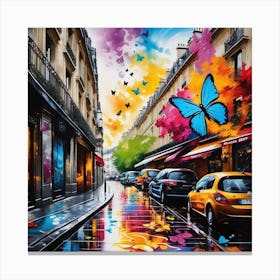 Paris Street Canvas Print