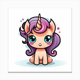 Cute Unicorn 201 Canvas Print