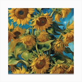 Sunflowers By Van Gogh 3 Canvas Print