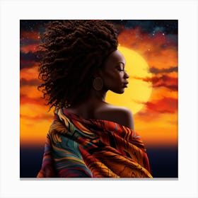 Afro-American Woman 9 Canvas Print