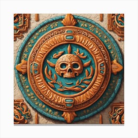 Aztec Art Canvas Print