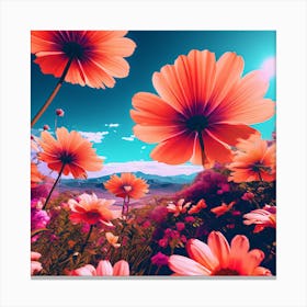 Flowers In The Sky 1 Canvas Print