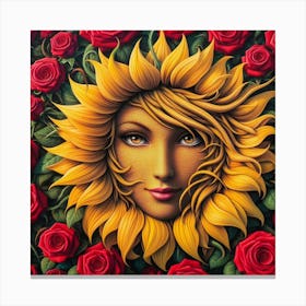 'Sunflower' Canvas Print