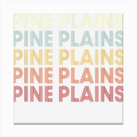 Pine Plains New York Pine Plains Ny Retro Vintage Text Canvas Print