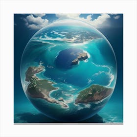 Spherical Seascape Delight Canvas Print