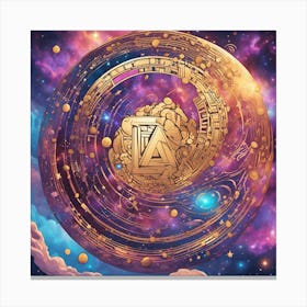 A Shiny Golden Nft C (7) Canvas Print