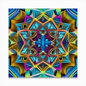 Psychedelic Mandala 13 Canvas Print