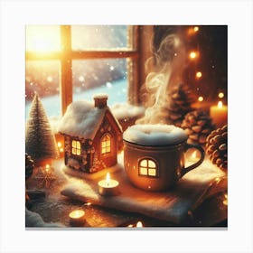 Christmas House Canvas Print