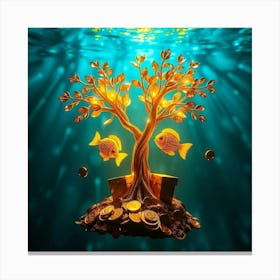 Tree Of Money Canvas Print