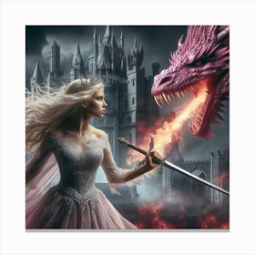 Dragon Temptress Canvas Print