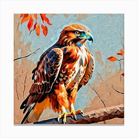 Red Tailed Hawk 1 Canvas Print