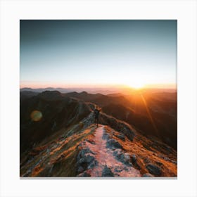 Sunrise On The Mountain Canvas Print