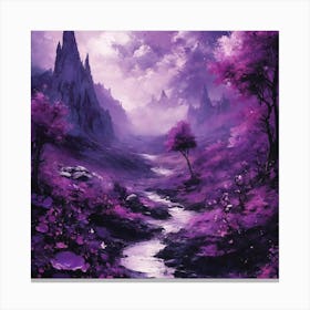 Purple Valley Canvas Print