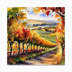 Autumn Vineyards 13 Canvas Print