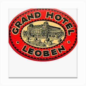 Grand Hotel Leoben Canvas Print